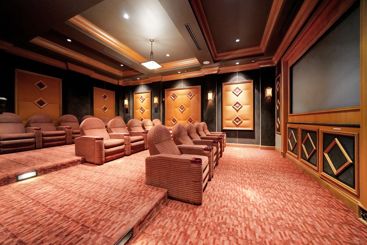 movie theatre room.