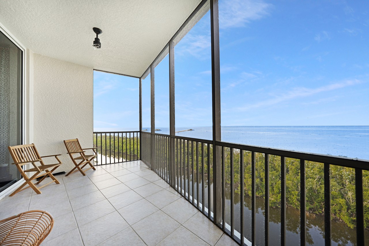 on clear days you can see boca grande, and the pass to the gulf.